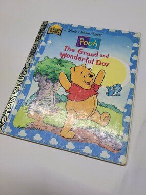 Winnie the Pooh The Grand and Wonderful Day Little Golden Book Disney Hardcover